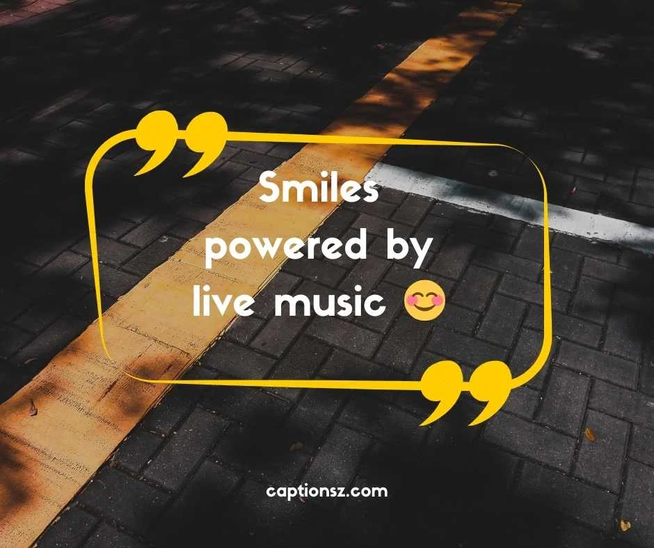 Cute Concert Instagram Captions