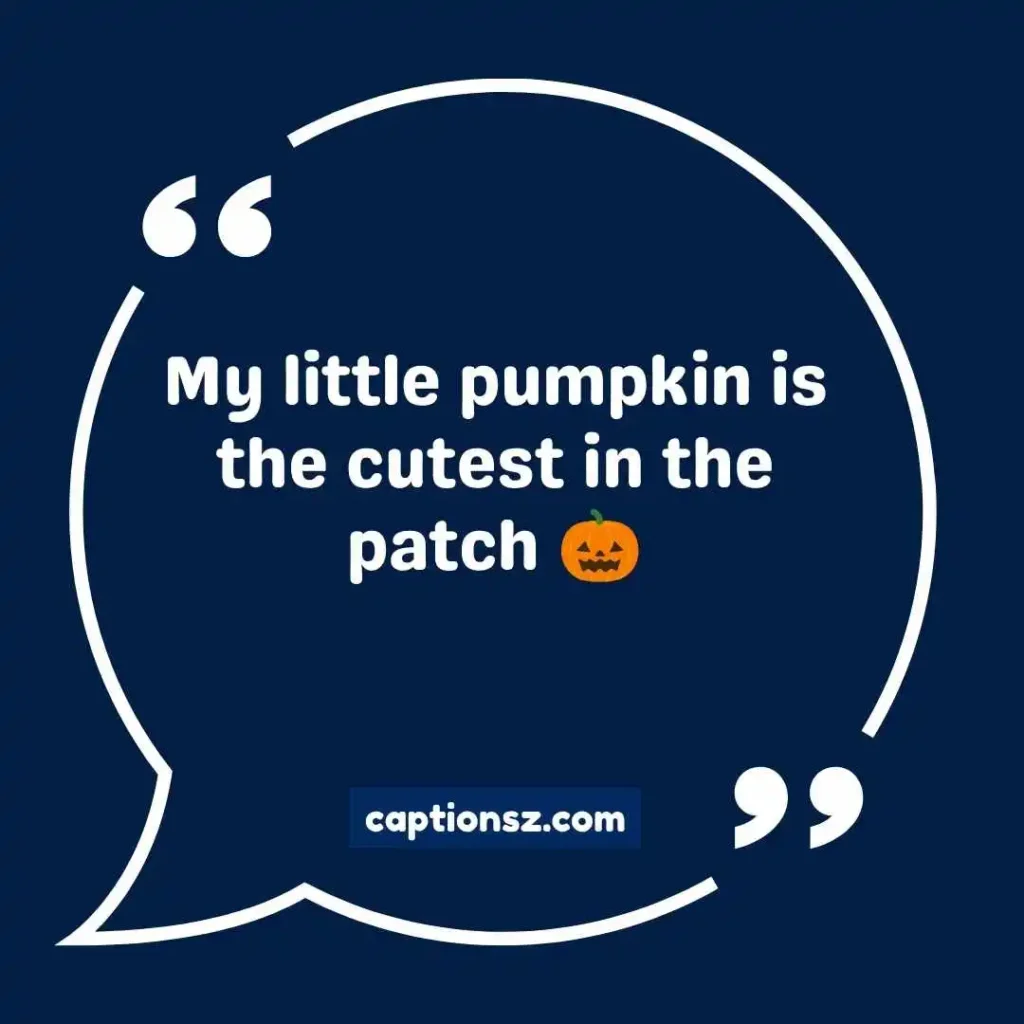 Pumpkin Captions for Baby