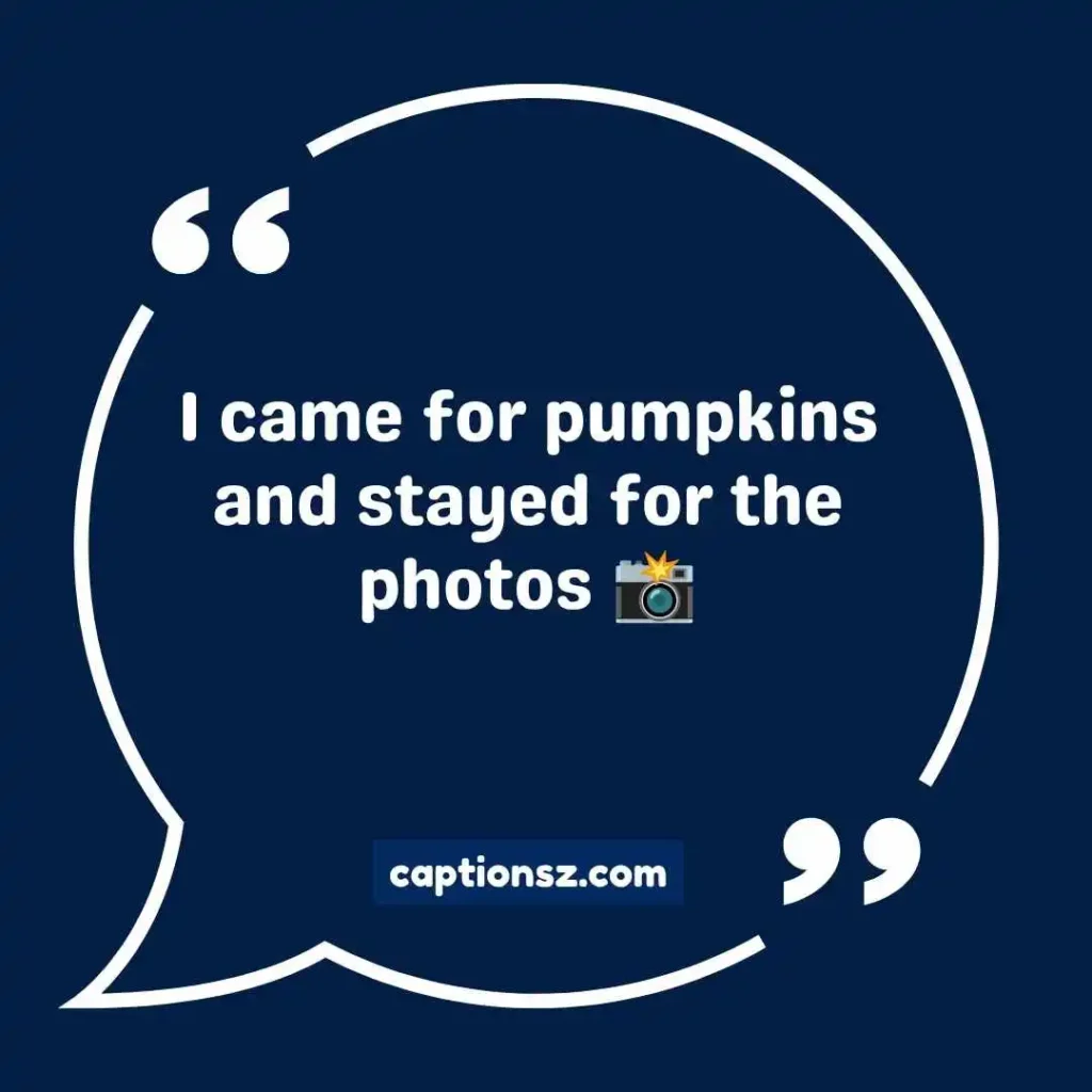 Pumpkin Patch Instagram Captions Funny