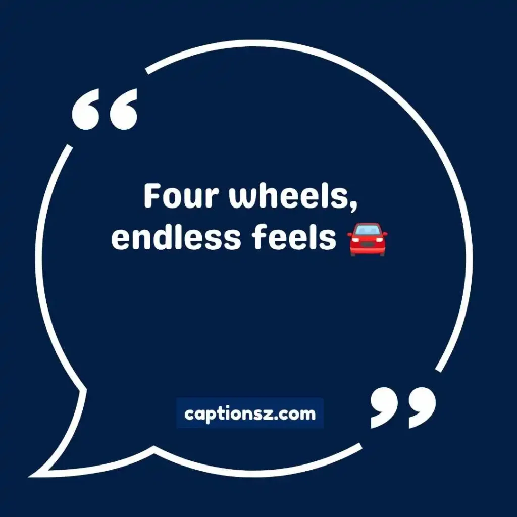 Short Car Captions for Instagram