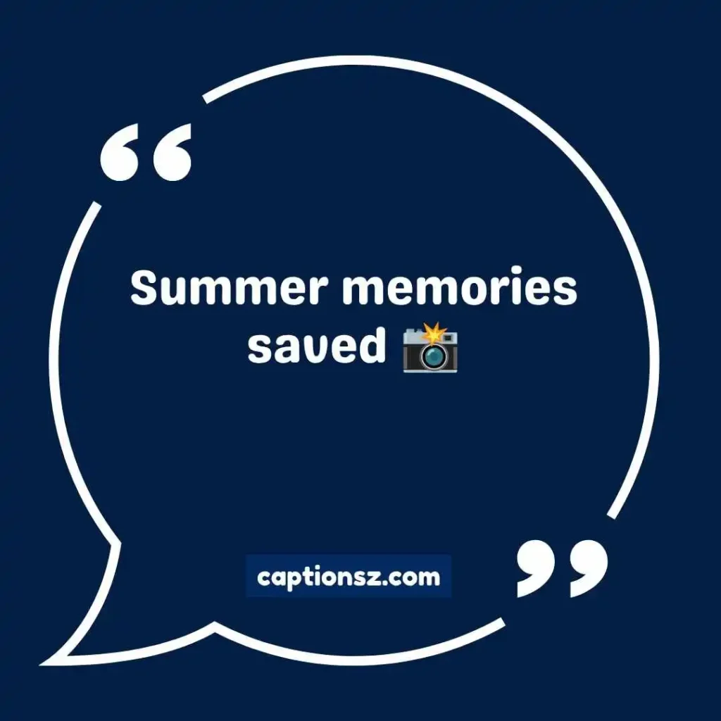 Short End of Summer Captions for Instagram