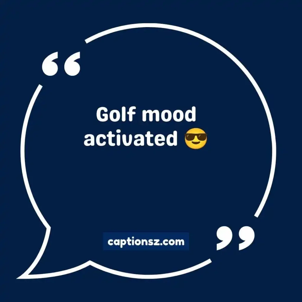 Short Funny Golf Captions