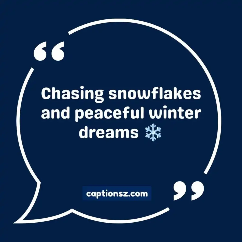 Aesthetic Snow Captions for Instagram