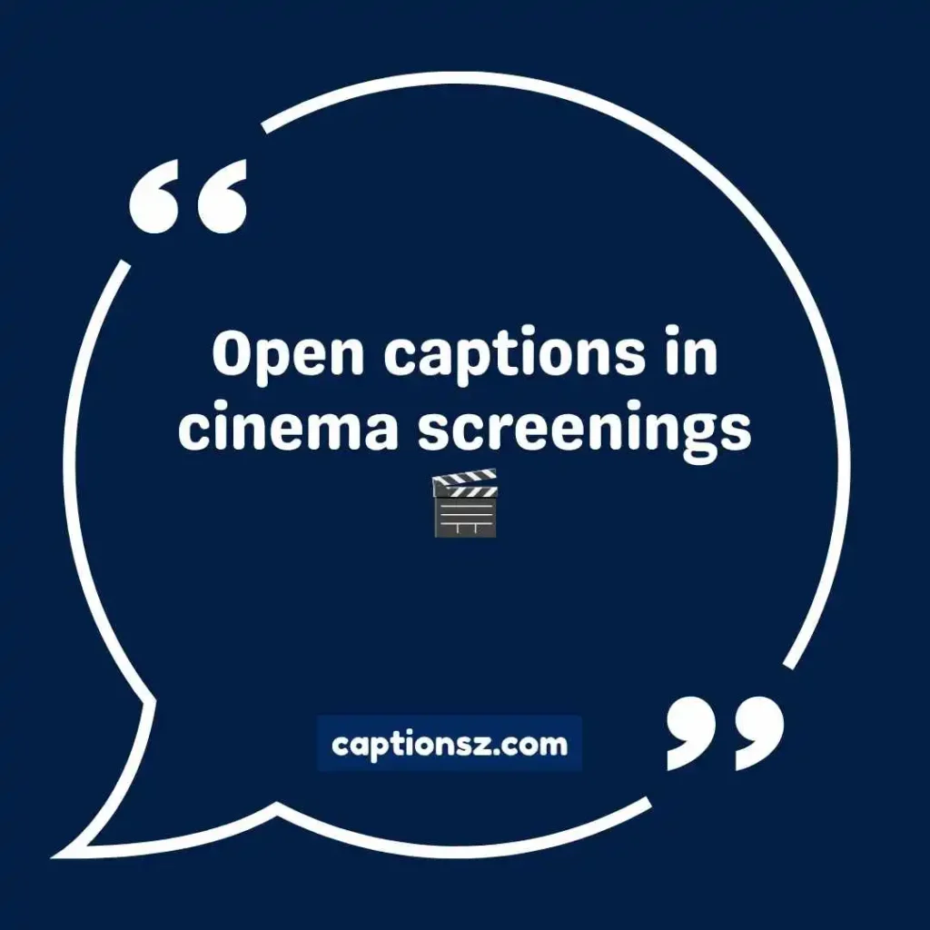 Closed vs Open Captions Examples