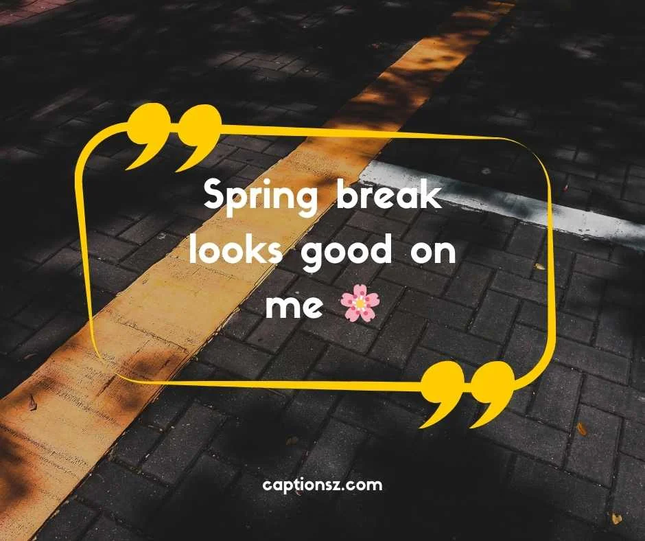 Cute Spring Break Instagram Captions