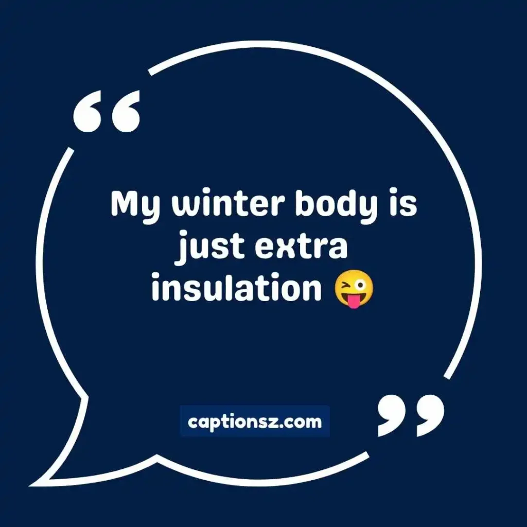 Funny Snow Instagram Captions