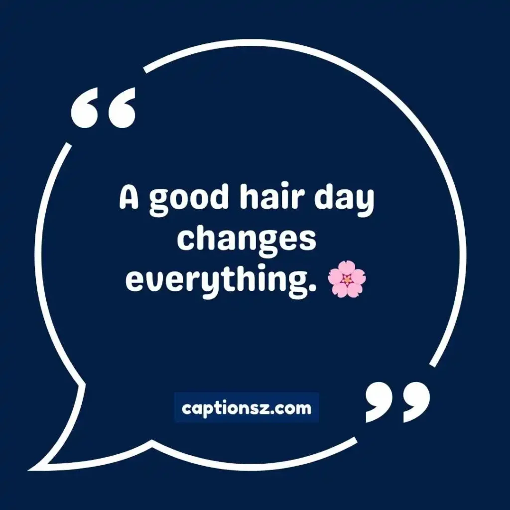 Hair Captions for Instagram in English