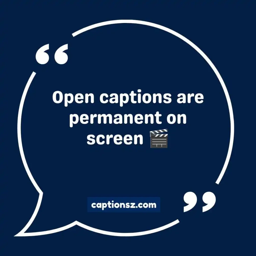 Open Caption vs Subtitles
