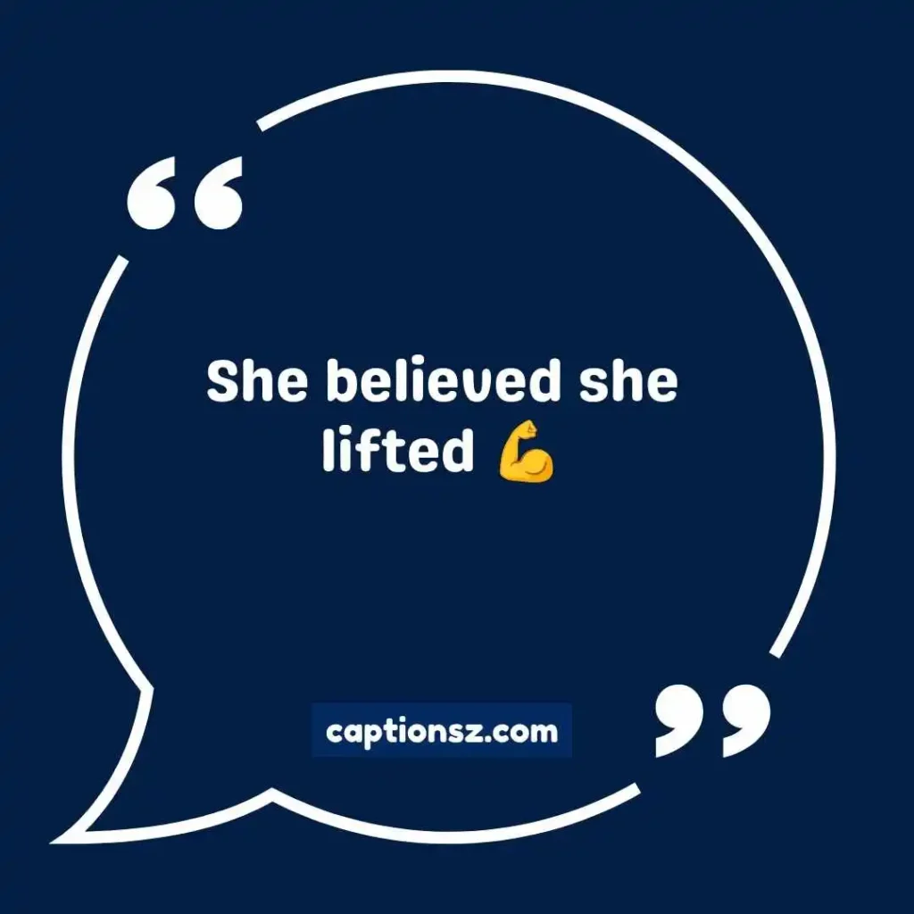 Gym Captions for Instagram for Girl