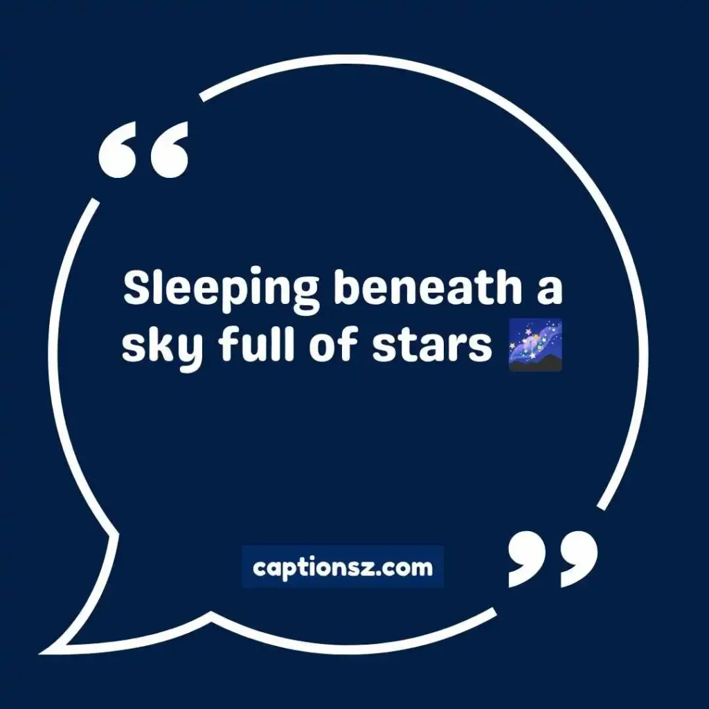 Night Camping Captions for Instagram