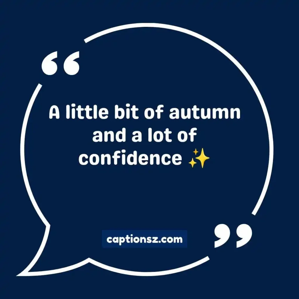 October Instagram Captions for Girl