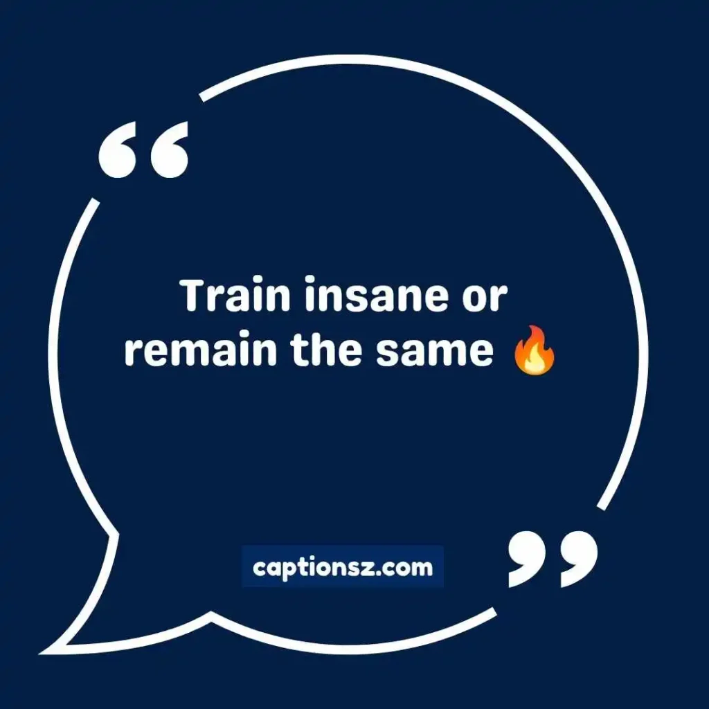 Short Gym Captions for Instagram in English