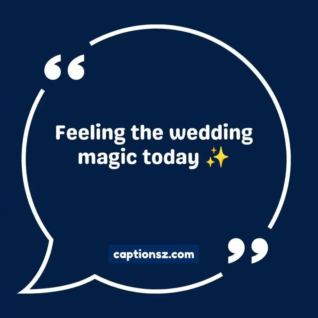 Wedding Vibes Captions for Instagram