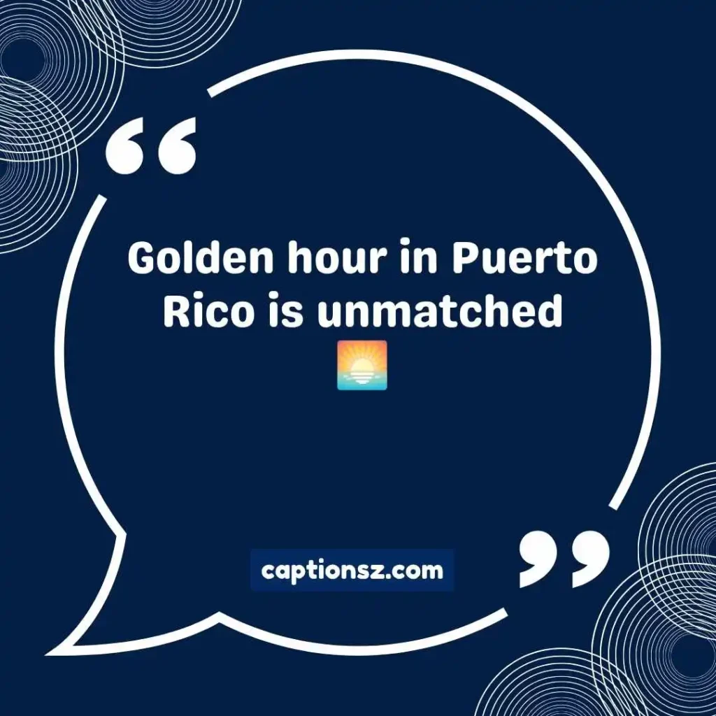 Aesthetic Puerto Rico Captions