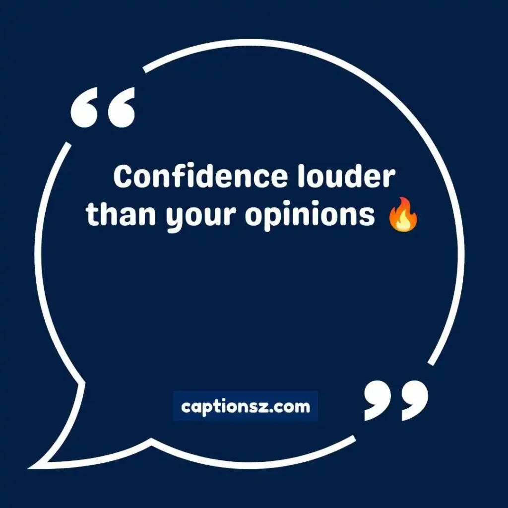 Confident Baddie Captions