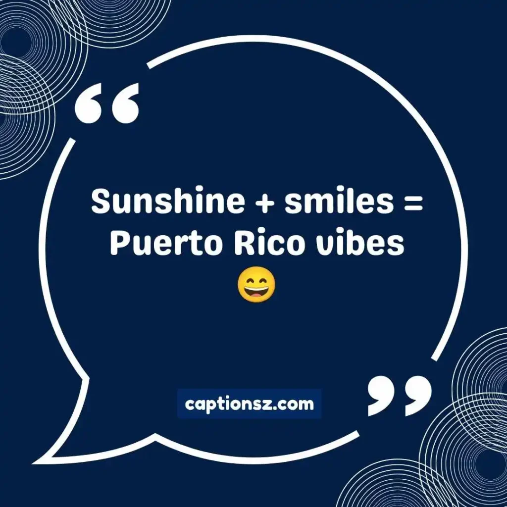 Cute Puerto Rico Captions