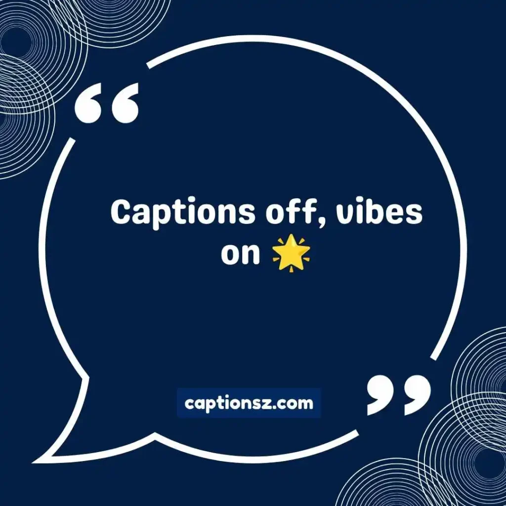 Short & Simple “Turn Off Captions” Captions