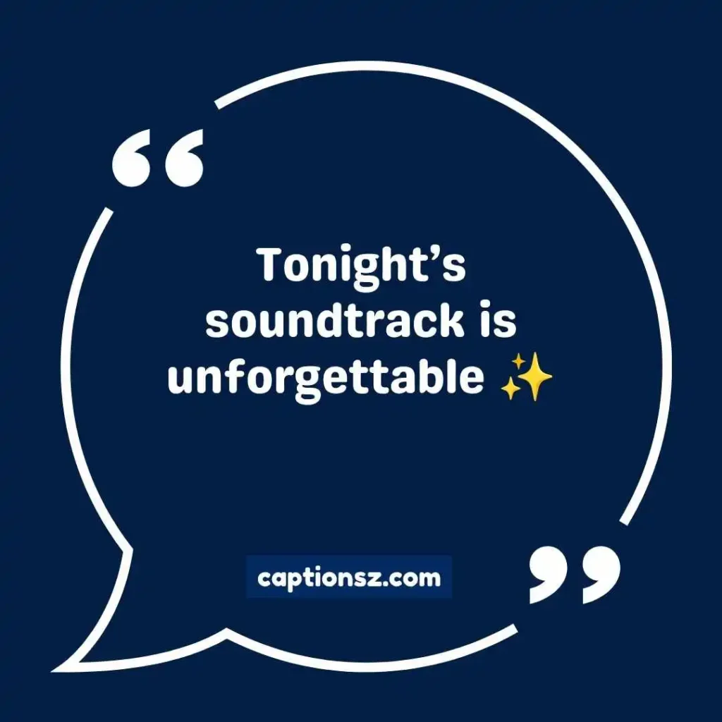 Short Concert Captions for Instagram