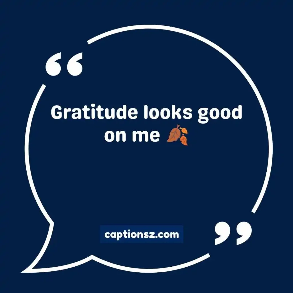 Short Thanksgiving Captions Instagram