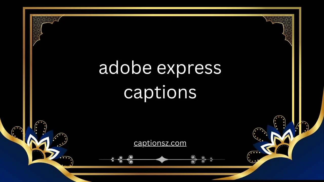 adobe express captions